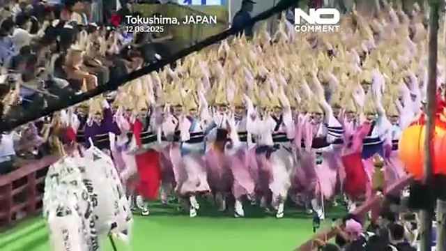NO COMMENT: Las actuaciones nocturnas marcan el festival de Awa Odori en Japón
