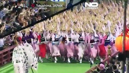 NO COMMENT: Las actuaciones nocturnas marcan el festival de Awa Odori en Japón