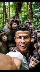 Picture Cristiano Ronaldo deep in the jungle try | Cristiano Ronaldos Jungle Expedition A Adventure | Animals care, Funny animal videos, Animal video hd