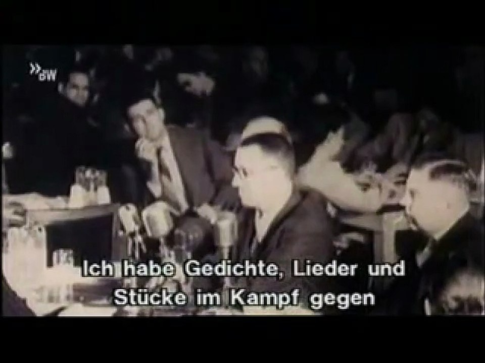 Bertolt Brecht habla en el Comité de Actividades Antiamericanas de la Cámara de Representantes
