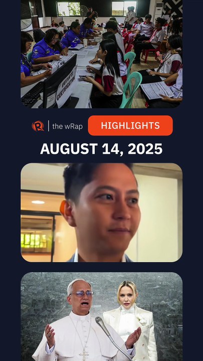 Today's headlines: BSKE polls, Sandro Marcos, Madonna & Pope Leo | The wRap | August 14, 2025