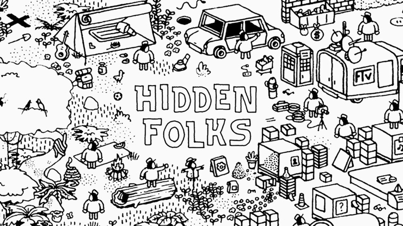 Hidden Folks - Trailer zum putzigen, schwarzweißen Wimmelbildabenteuer