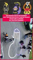 Lors de la 19ème étape du Tour masculin 2025 @cecile.dormeau et @erinaniker, avec la marque Skoda, o