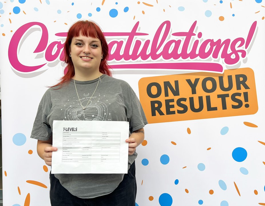 Jubilant students at West Nottinghamshire College celebrate on results day