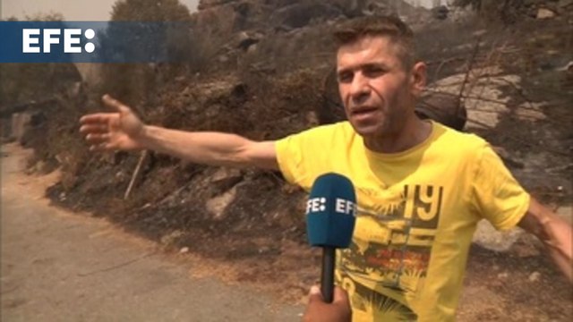 Aldeas arrasadas y vecinos contra las llamas, lo que dejan los incendios en Galicia