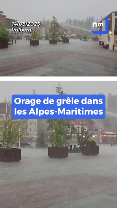Orage de grêle dans les Alpes-Maritimes