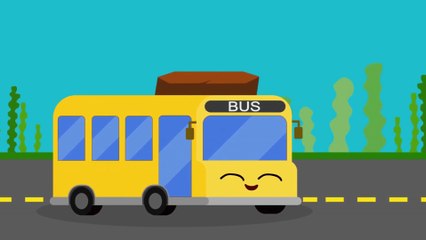 The Wheels on the Bus | Bus Song | Nursery Rhymes | Bubbles the little fish