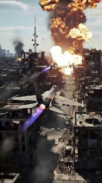 🔥 Airstrike Over Gaza – City Engulfed in Flames