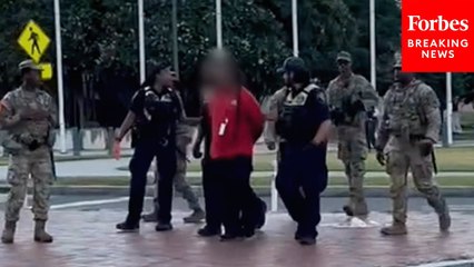 National Guard Troops Present As Person Is Detained At Washington DC's Union Station