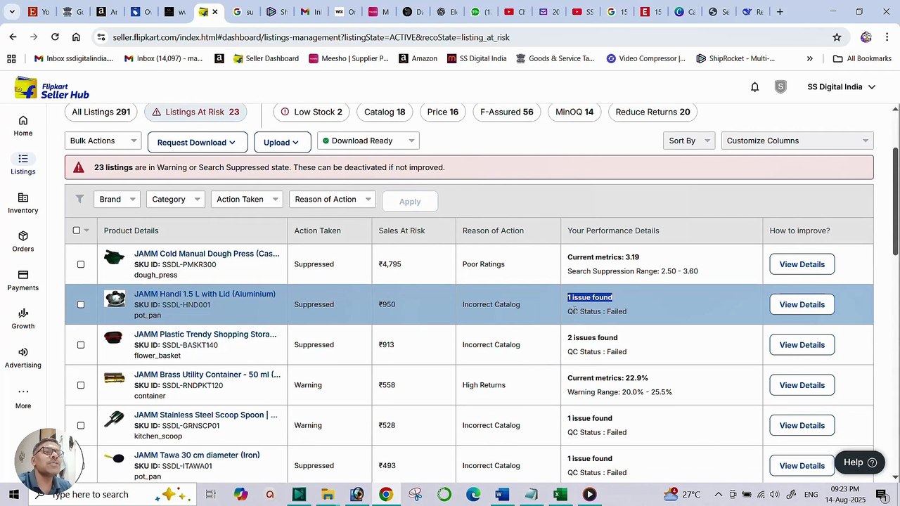 All About “Listings at Risk” on Flipkart Seller Panel