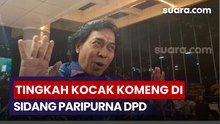 Komeng Curi Perhatian di Sidang Paripurna, Habis Kasih Laporan Malah Kissbye ke Pimpinan DPD