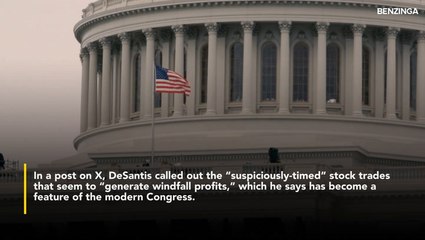 Ron DeSantis Slams 'Suspiciously-Timed' Congressional Stock Trades, 'Windfall Profits-' Says Nancy Pelosi Outperforms The Best Hedge Funds