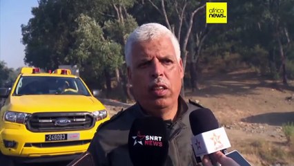Morocco battles fierce wildfire in Amelay forest