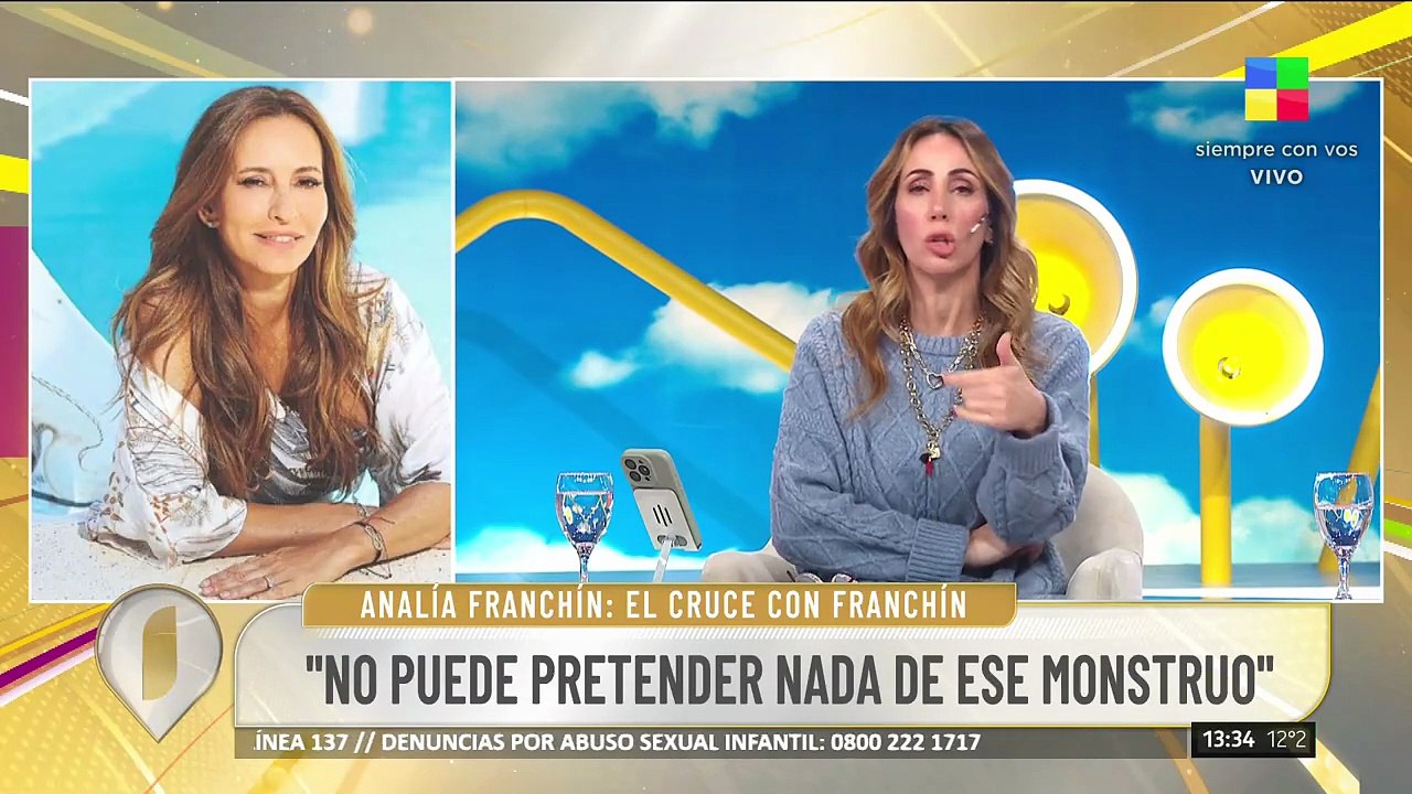 La palabra de Analía Franchín tras el fuerte cruce al aire con Julieta Prandi: "Herida"