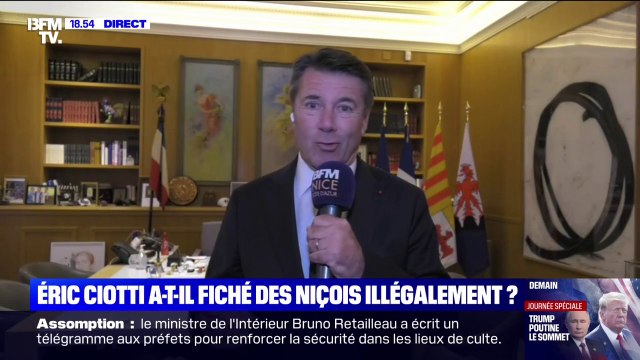 Pour Christian Estrosi, maire de Nice (Horizons), les soupçons de fichage illégal visant Éric Ciotti rappelleraient les heures les plus sombres de notre histoire