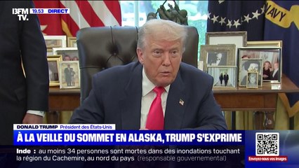 Rencontre avec Vladimir Poutine en Alaska: "Nous allons sauver énormément de vies", affirme Donald Trump