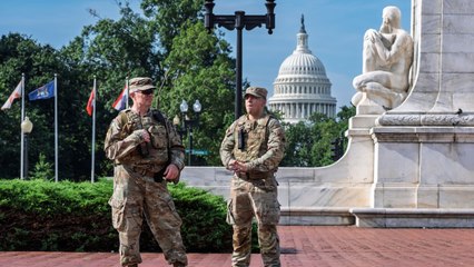 Las patrullas de la Guardia Nacional en Washington