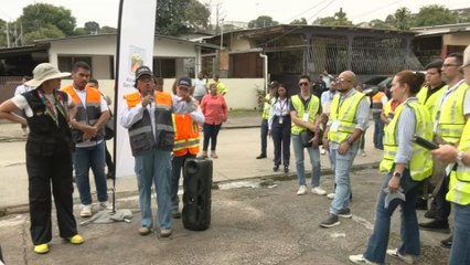 Empresas interesas en contrato de recolección de basura realizan recorrido en San Miguelito