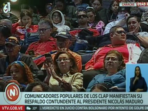 Comunicadores populares de los Clap manifestaron su respaldo al pdte. Nicolás Maduro