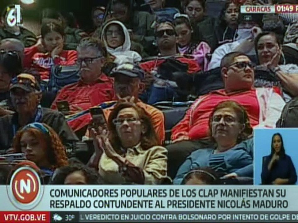 Comunicadores populares de los Clap manifestaron su respaldo al pdte. Nicolás Maduro