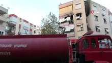 Antalya’da 5 katlı binada korkutan yangın