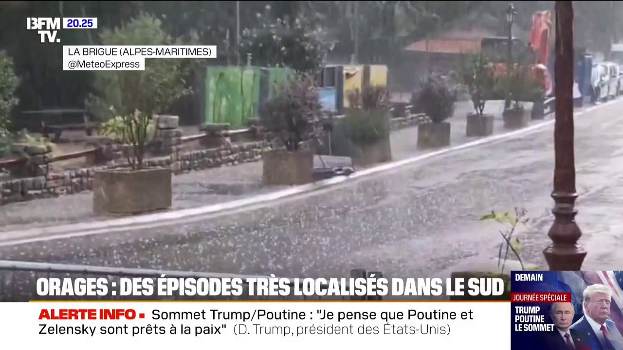 Orages: Les Alpes-Maritimes et le Var particulièrement touchés par des épisodes de grêle et des inondations