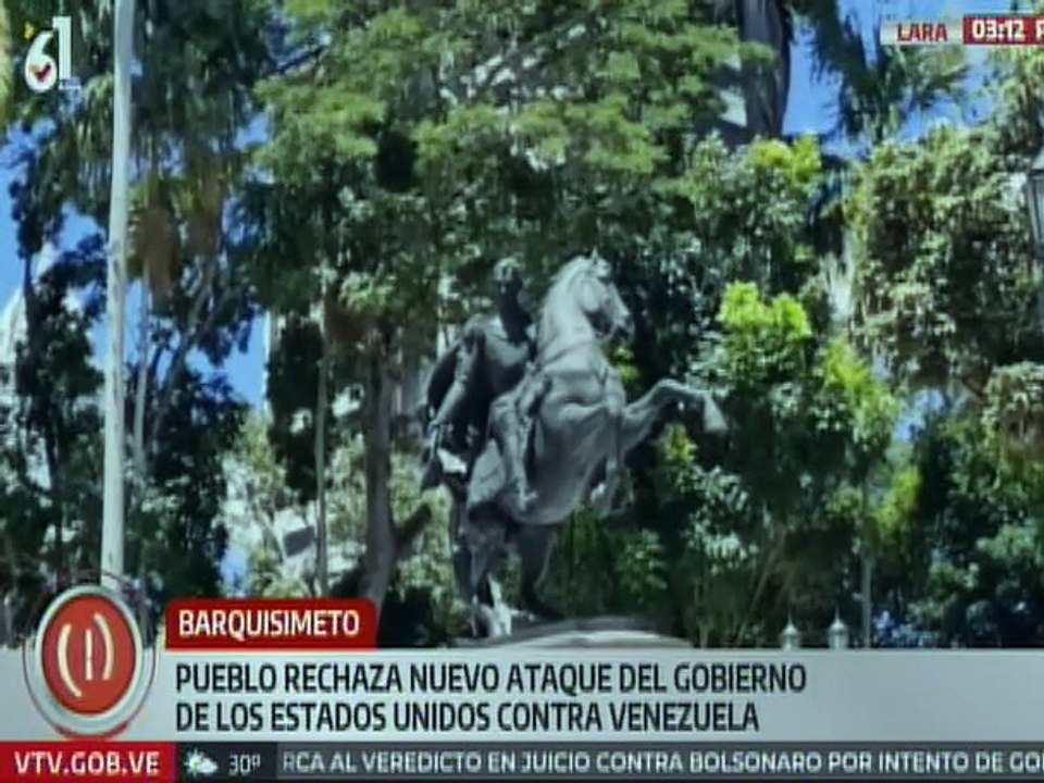 Larenses rechazan el nuevo ataque imperial contra el presidente Nicolás Maduro y Venezuela