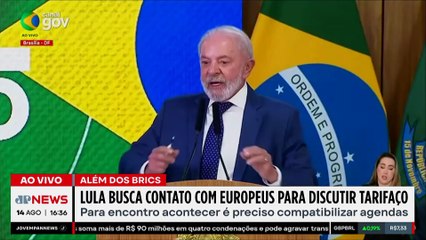 NOVA ESTRATÉGIA? Lula busca contatos com europeus para discutir tarifaço de Trump