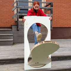 Repurposed doors for outdoor entertainment