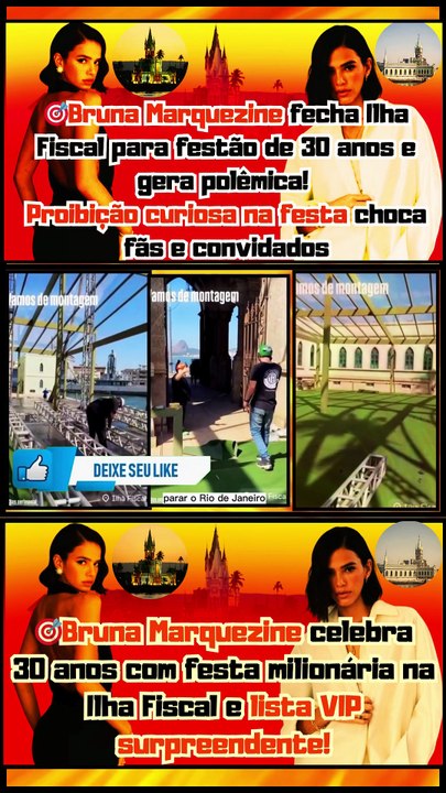 🎉🥳#brunamarquezine celebra 30 anos com festa milionária na Ilha Fiscal e lista VIP surpreendente! 🎂🎈#MarquezineTurns30, #IlhaFiscal, #FestaDeCelebridade, #Aniversário30Anos, Notícias 100 notícias dos Famosos