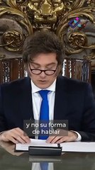 El presidente argentino anunció que dejará de usar insultos contra sus rivales