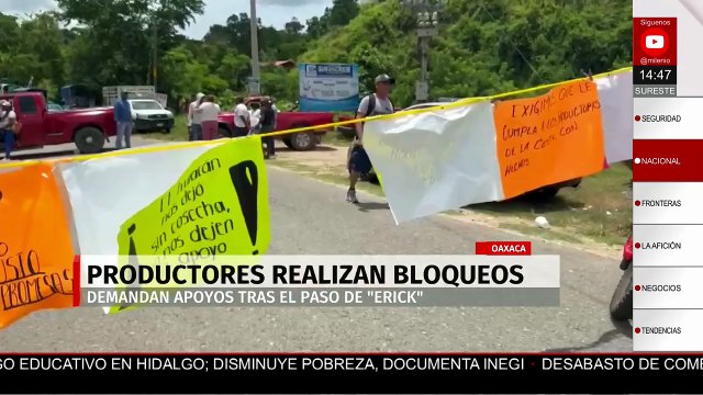 Agricultores de papaya bloquean carreteras en Oaxaca por falta de apoyo