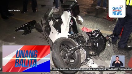Motorcycle rider, sugatan matapos bumangga sa SUV | Unang Balita