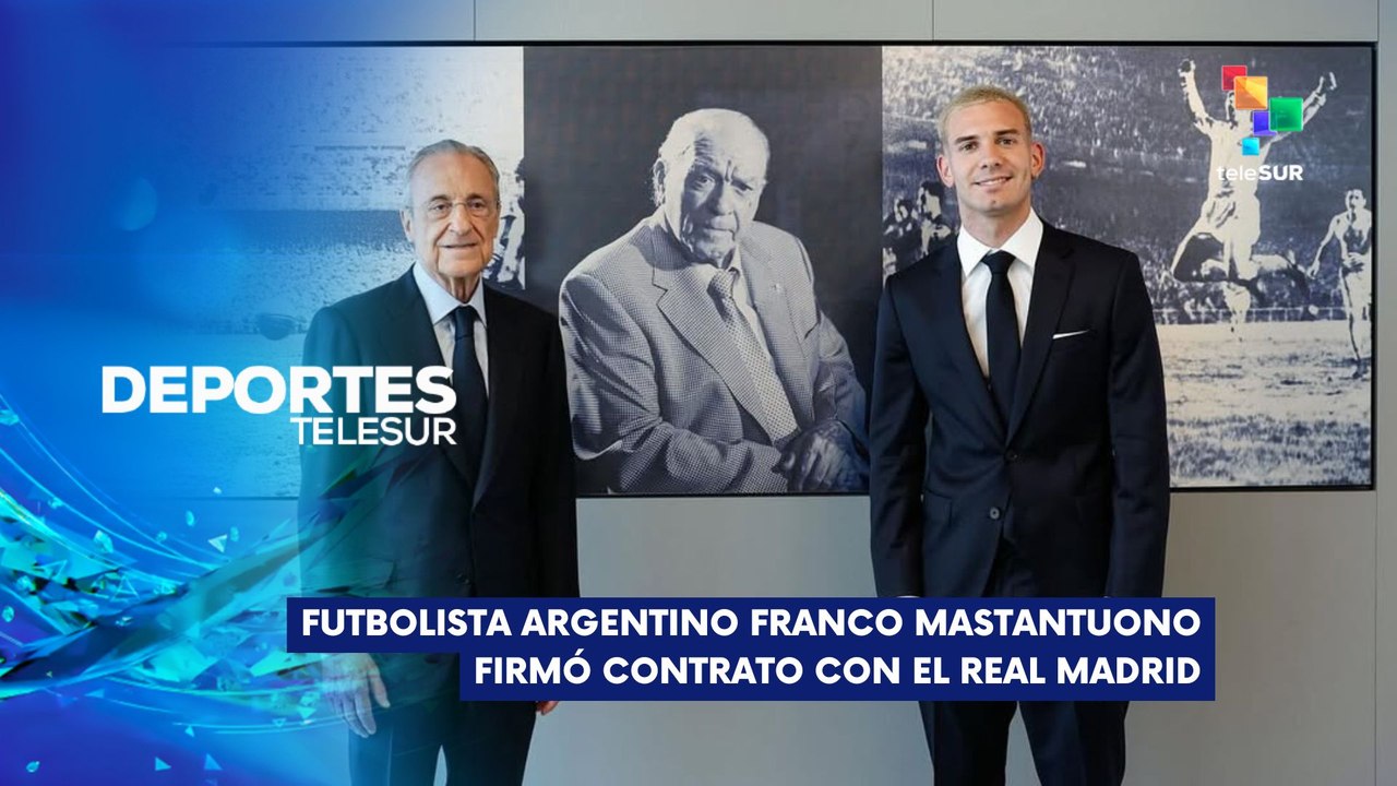 Franco Mastantuono nuevo jugador del Real Madrid DEPORTES TELESUR 14-08-2025