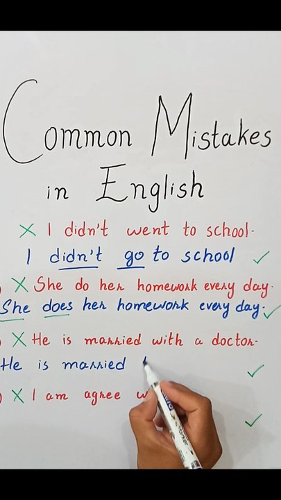 Common English Mistakes