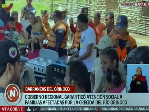 Monagas | Autoridades garantizan la atención integral a las familias afectadas por el Río Orinoco
