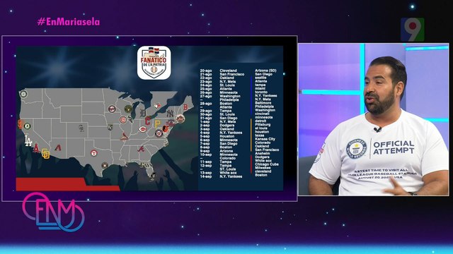 Jepsy Beltré busca romper Récord Guinness visitando 30 estadios de béisbol en EE.UU. | ENM
