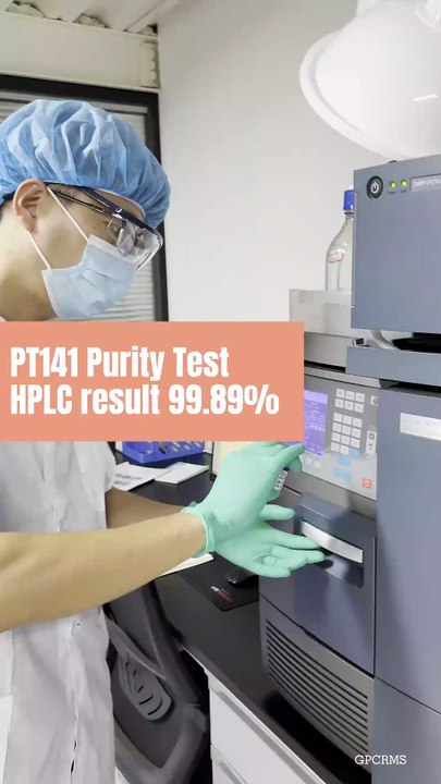 PT141 Purity Test – HPLC result 99.89%