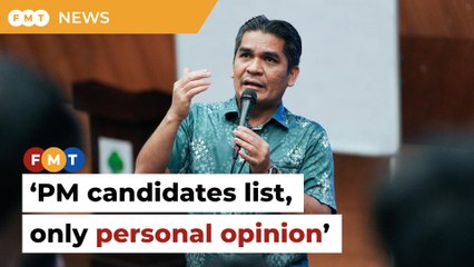 List of potential PM candidates only personal opinion, says Bersatu veep