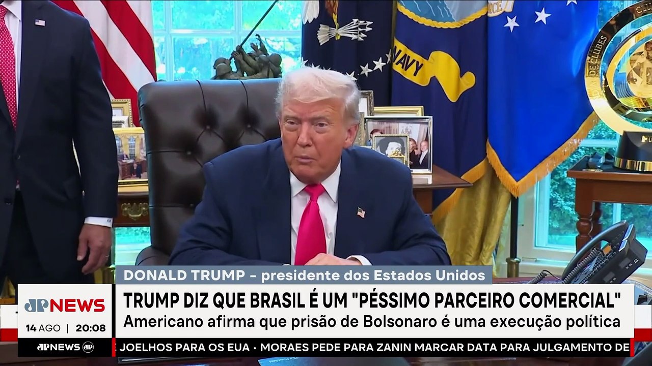 LULA ACUSA TRUMP DE SER INSENSATO AO ADOTAR NOVAS SANÇÕES | JORNAL JOVEM PAN -  14/08/2025