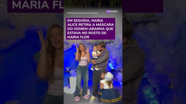 Filhas de Virginia e Zé Felipe brigam durante 'parabéns' de irmão caçula #shorts