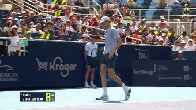 Sinner dispatches nemesis Auger-Aliassime to reach Cincinnati semis