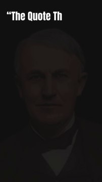 Thomas Edison’s Core Rule for Success... #Success #thomasedison #Quotes