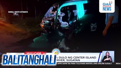 Truck, sumalpok sa dulo ng center island sa Brgy. Liwanay; driver, sugatan | Balitanghali