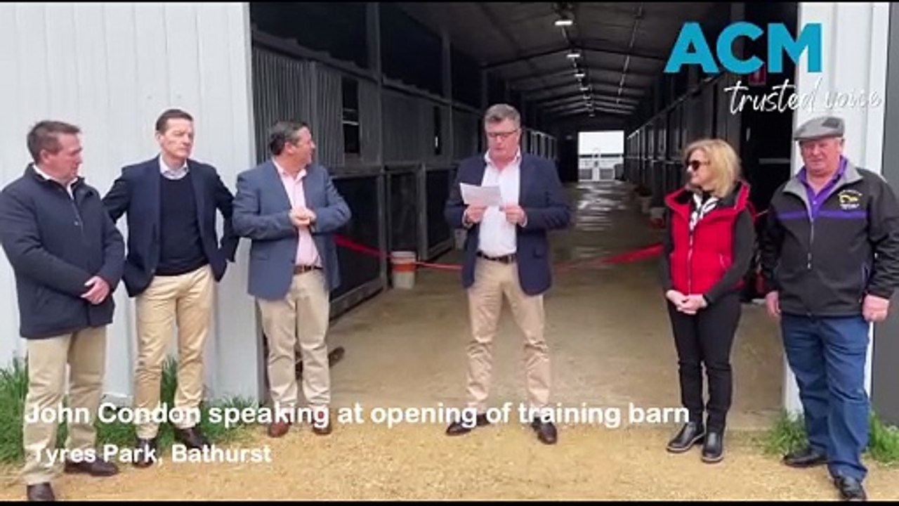 Official opening of new training barn at Tyres Park