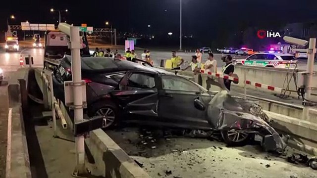 Kuzey Marmara Otoyolu gişelerinde feci kaza: 1 kişi öldü!