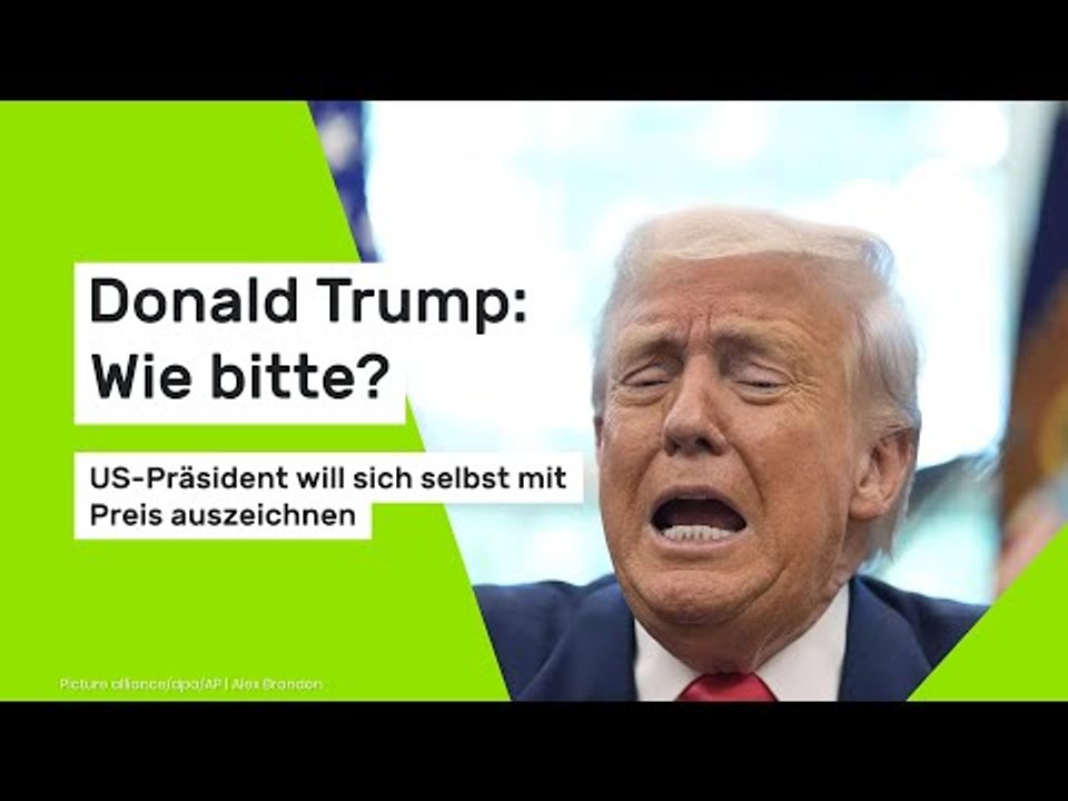 Donald Trump: Wie bitte? US-Präsident will sich selbst mit Preis auszeichnen