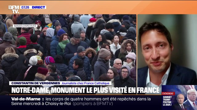 Constantin de Vergennes (journaliste France Catholique) détaille la fréquentation de Notre-Dame, monument le plus visité de France