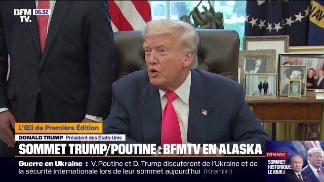 Sommet en Alaska: Donald Trump estime que s'il n'était pas président , Vladimir Poutine prendrait le contrôle de toute l'Ukraine