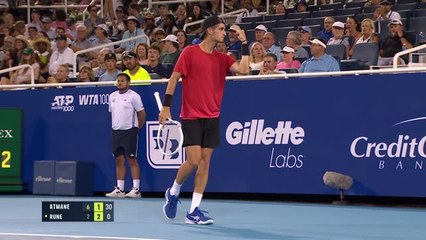 Cincinnati : Terence Atmane Dominates Rune in Quarterfinals 🎾